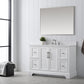 48 Inch Single Sink Bathroom Vanity in White with Marble Countertop & Backsplash - Vanity Art VA5048-W