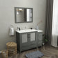 48 Inch Single Sink Bathroom Vanity in Gray with Ceramic Countertop - Vanity Art VA3036-48G