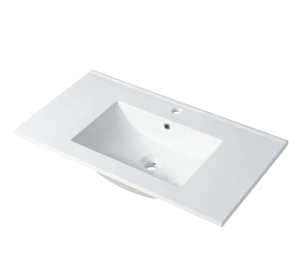Blossom 36 Inch Ceramic Sink White Single Hole (Paris Jena Assisi Bergen Annecy Voyage Lille) - C04 3618