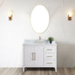 42 Inch Single Sink Bathroom Vanity in White with Marble Countertop - Vanity Art VA9042-W