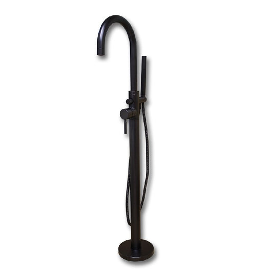 Modern Freestanding Tub Filler Faucet with Shower Wand - Oil Rubbed Bronze (CAM150-ORB)