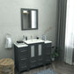 48 Inch Single Sink Bathroom Vanity in Espresso with Ceramic Countertop - Vanity Art VA3024-48E