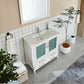 36 Inch Single Sink Bathroom Vanity in White with Ceramic Countertop - Vanity Art VA3036W