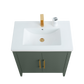 30 Inch Single Sink Bathroom Vanity in Vintage Green with Ceramic Top - Vanity Art VA9030-VG