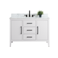 48 Inch Single Sink Bathroom Vanity in White with Marble Countertop - Vanity Art VA9048-W