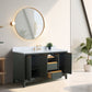 60 Inch Single Sink Bathroom Vanity in Vintage Green with Marble Countertop - Vanity Art VA8060-SVG