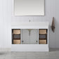 48 Inch Single Sink Bathroom Vanity in White with Marble Countertop & Backsplash - Vanity Art VA5048-W