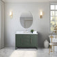 48 Inch Single Sink Bathroom Vanity in Vintage Green with Marble Countertop - Vanity Art VA9048-VG