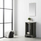 20 Inch Single Sink Bathroom Vanity in Gray with Ceramic Sink and Countertop - Vanity Art VA5020-SG