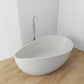 Freestanding Solid Surface Resin Matte Bathtub 63 Inch x 37.5 Inch - Vanity Art VA6918-ML