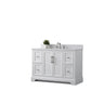 48 Inch Single Sink Bathroom Vanity in White with Marble Countertop & Backsplash - Vanity Art VA5048-W