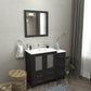 42 Inch Single Sink Bathroom Vanity in Espresso with Ceramic Countertop - Vanity Art VA3030-42E