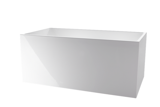 47 Inch Freestanding White Acrylic Bathtub with Overflow And Pop-Up Drain - Vanity Art VA6816B-XS