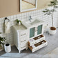 42 Inch Single Sink Bathroom Vanity in White with Ceramic Countertop - Vanity Art VA3030-42W