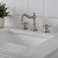 54 Inch Double Sink Bathroom Vanity in White with Marble Countertop & Backsplash - Vanity Art VA5054-W