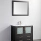 108 Inch Double Sink Bathroom Vanity in Espresso with Ceramic Countertop - Vanity Art VA3036-108E