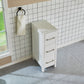 12 Inch Bathroom Vanity Cabinet in White with Marble Countertop - Vanity Art VA3012W