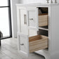 36 Inch Single Sink Bathroom Vanity in White with Marble Countertop & Backsplash - Vanity Art VA5036-W