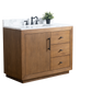 42 Inch Single Sink Bathroom Vanity in Tan with Marble Countertop - Vanity Art VA7042-T-ET