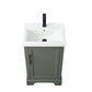 20 Inch Single Sink Bathroom Vanity in Vintage Green with Ceramic Sink and Countertop - Vanity Art VA5020-VG