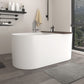 Freestanding Solid Surface Resin Matte Bathtub 67 Inch x 31.5 Inch - Vanity Art VA6920-ML