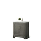 30 Inch Single Sink Bathroom Vanity in Gray with Ceramic Sink and Countertop - Vanity Art VA5030-SG