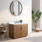 42 Inch Single Sink Bathroom Vanity in Tan with Marble Countertop - Vanity Art VA7042-T-ET