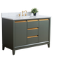 48 Inch Single Sink Bathroom Vanity in Vintage Green with Marble Countertop - Vanity Art VA8048-VG