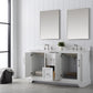 60 Inch Double Sink Bathroom Vanity in White with Marble Countertop & Backsplash - Vanity Art VA5060-DW