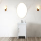 20 Inch Single Sink Bathroom Vanity in White with Ceramic Top - Vanity Art VA9020-W