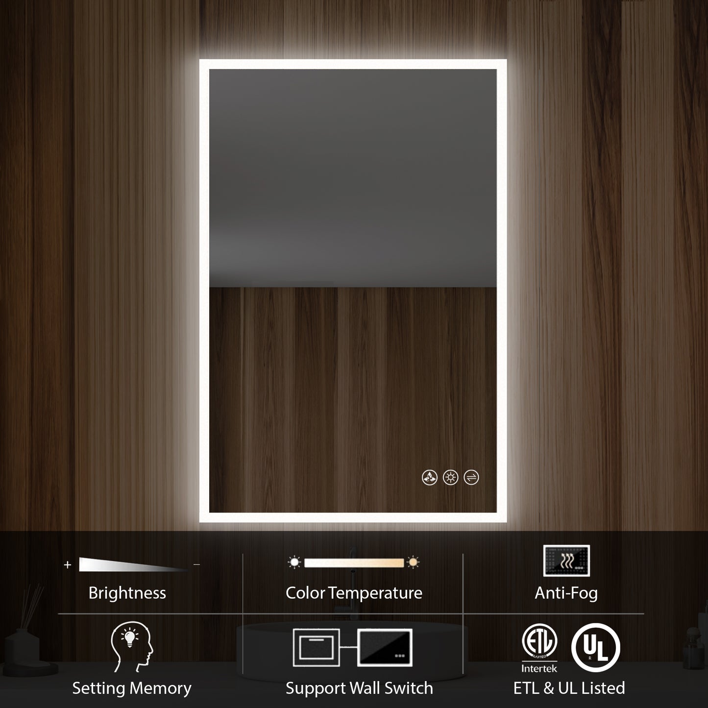 Blossom Beta - 24" LED Mirror Frosted Sides LED M2 2436