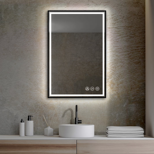 Blossom Stellar - 24" LED Mirror Matte Black Frame LED M4 2436 MB