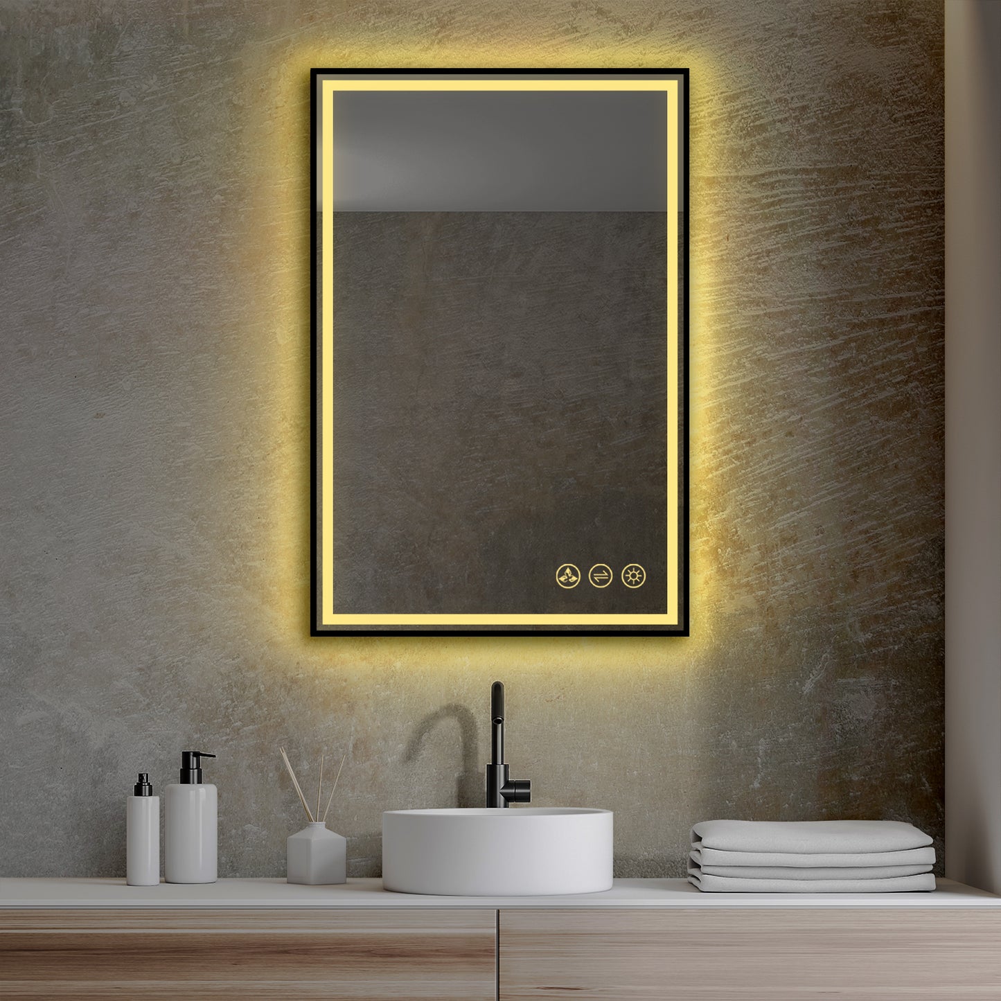 Blossom Stellar - 24" LED Mirror Matte Black Frame LED M4 2436 MB