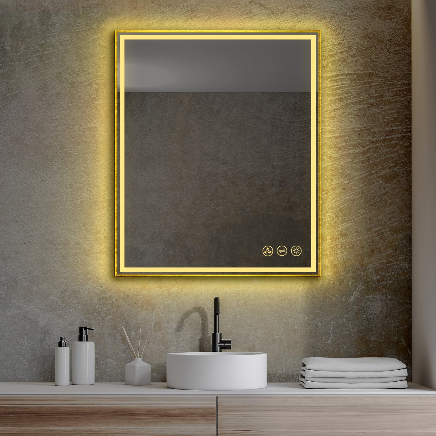 Blossom Stellar - 30" LED Mirror Brushed Gold Frame LED M4 3036 BG