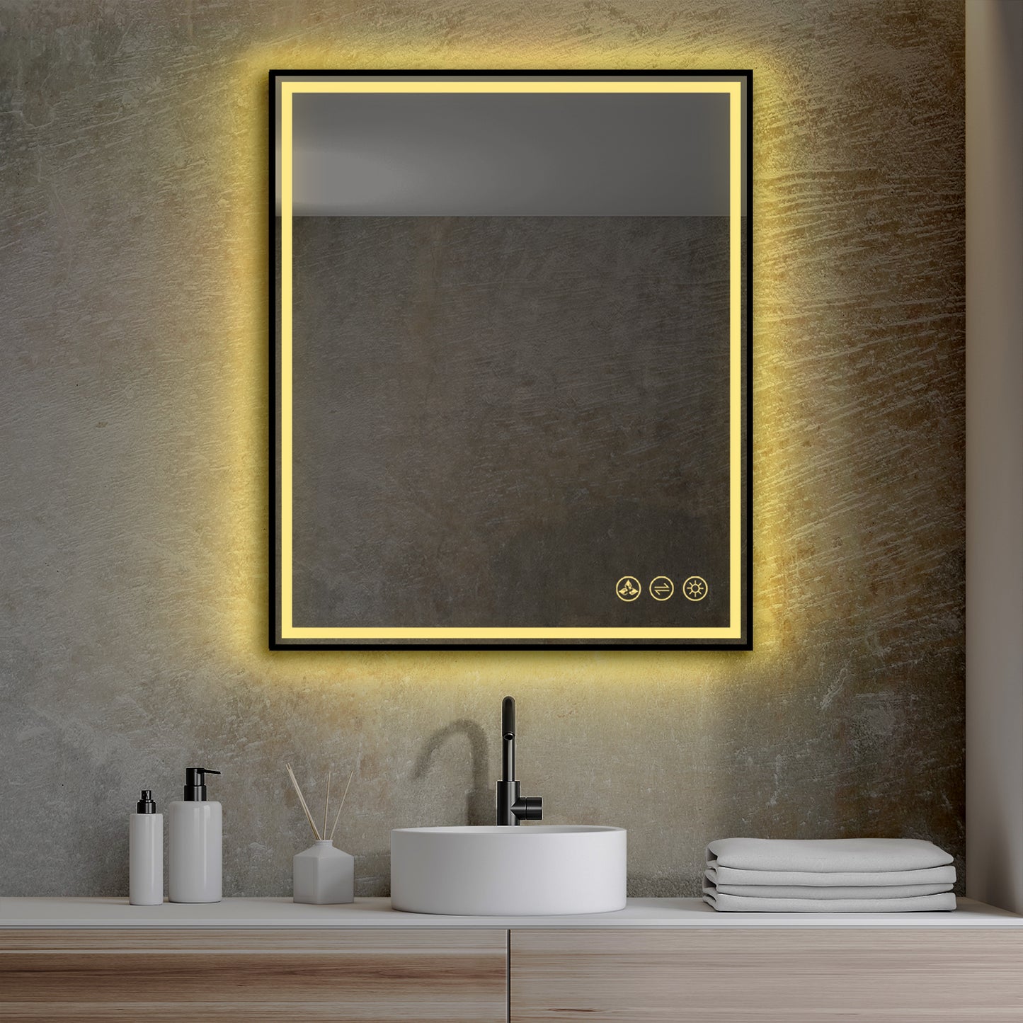 Blossom Stellar - 30" LED Mirror Matte Black Frame LED M4 3036 MB