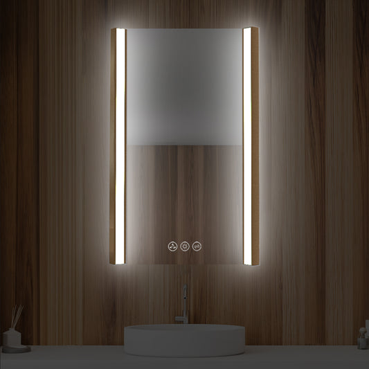 Blossom Binary 20″ LED Mirror - Brushed Gold LED M5 2032 BG