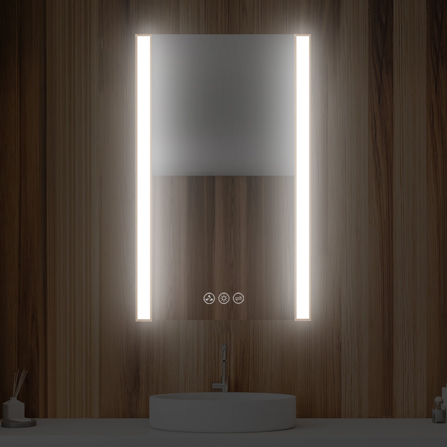 Blossom Binary 20″ LED Mirror - Brushed Gold LED M5 2032 BG