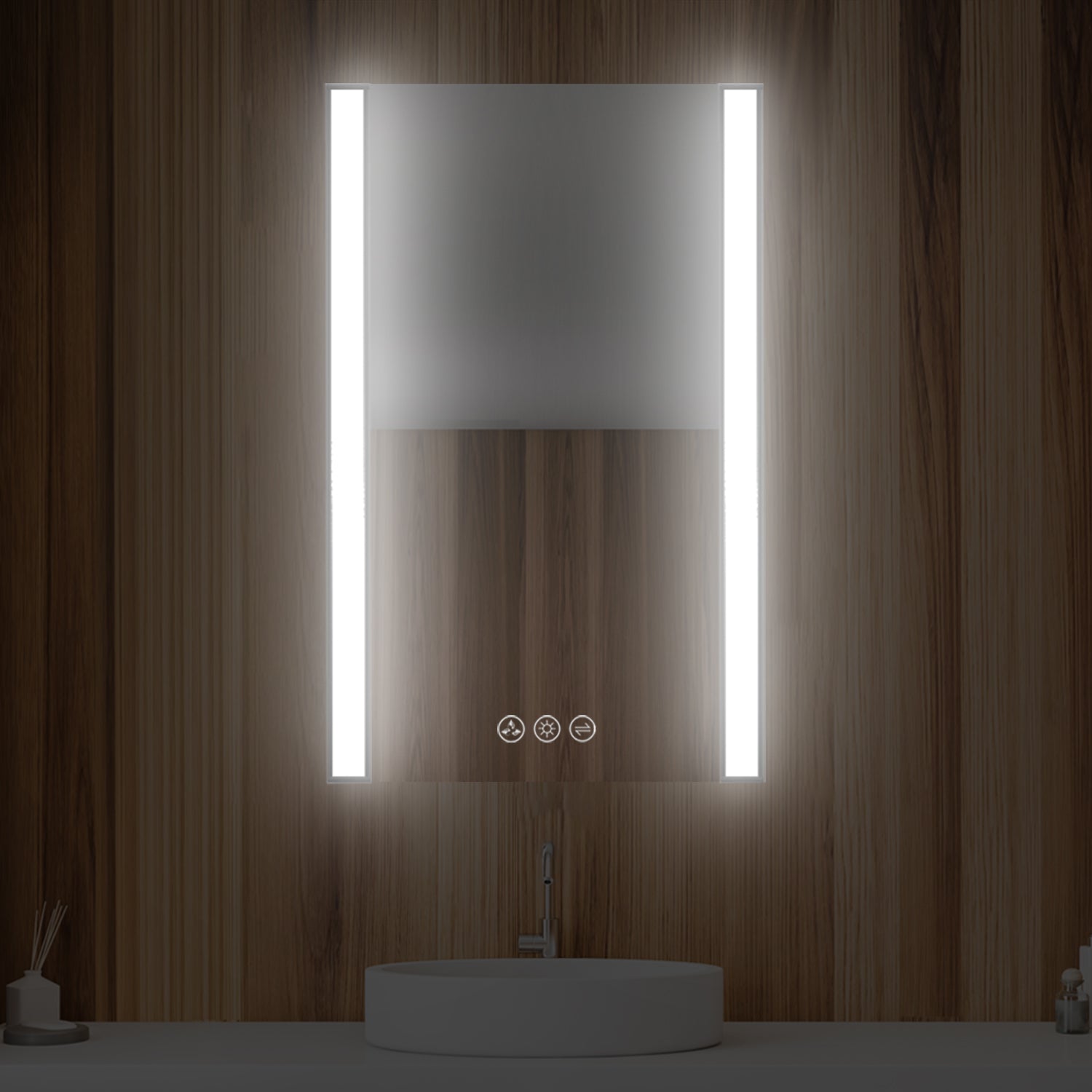 Blossom Binary 20″ LED Mirror - Matte Black LED M5 2032 MB