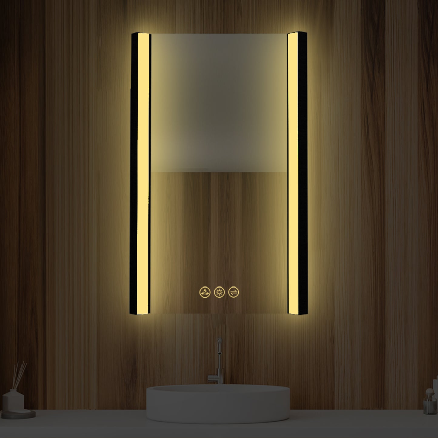 Blossom Binary 20″ LED Mirror - Matte Black LED M5 2032 MB