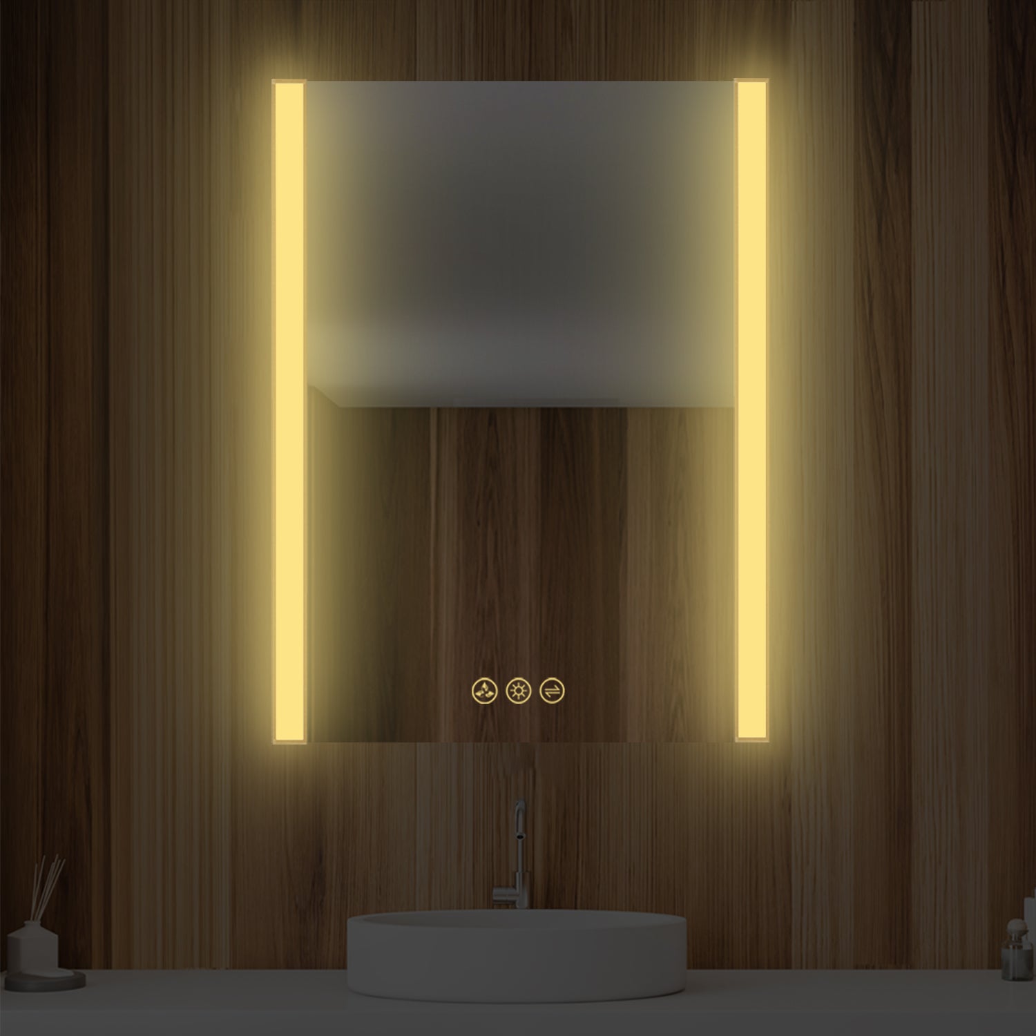 Blossom Binary 24″ LED Mirror - Brushed Gold LED M5 2432 BG