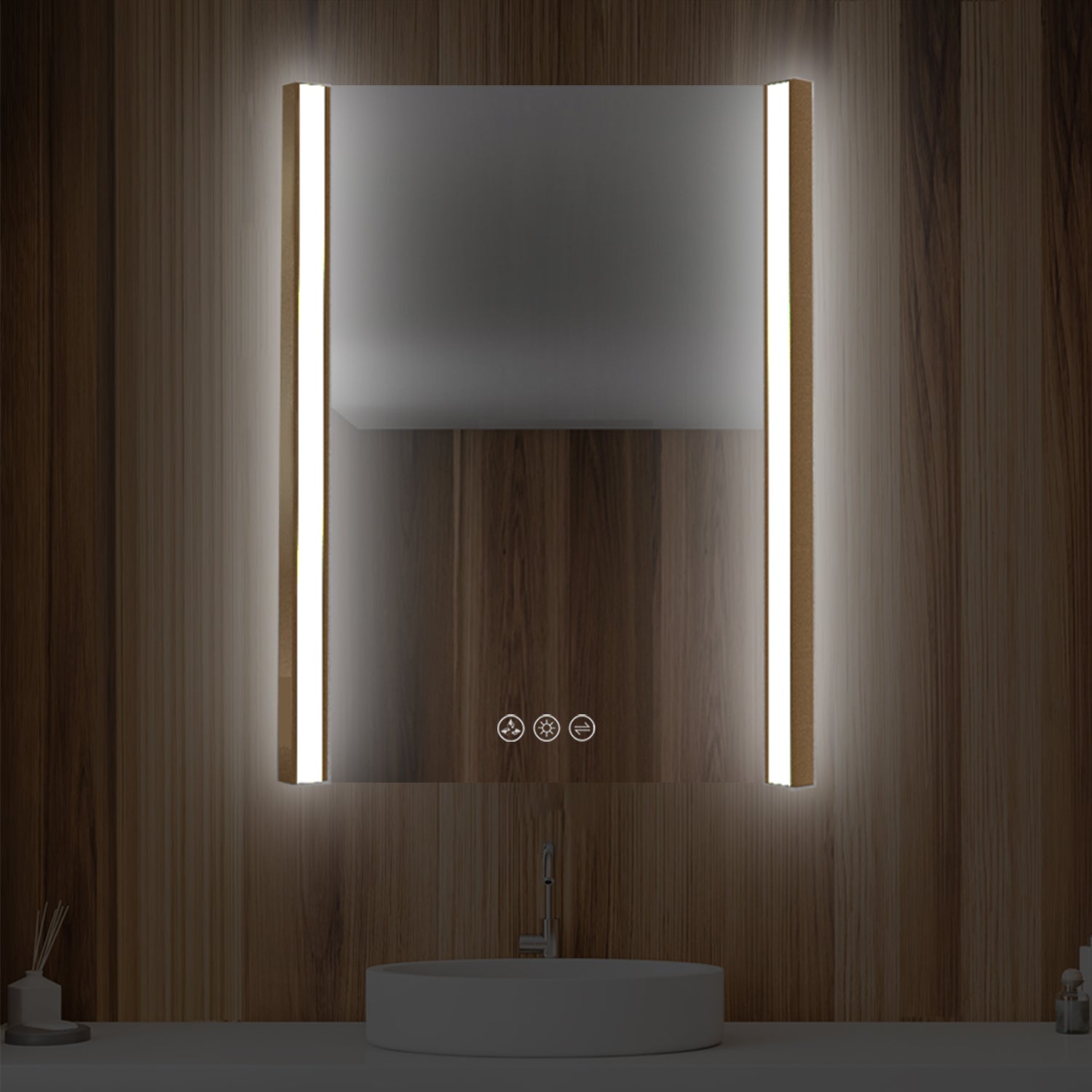 Blossom Binary 24″ LED Mirror - Brushed Gold LED M5 2432 BG