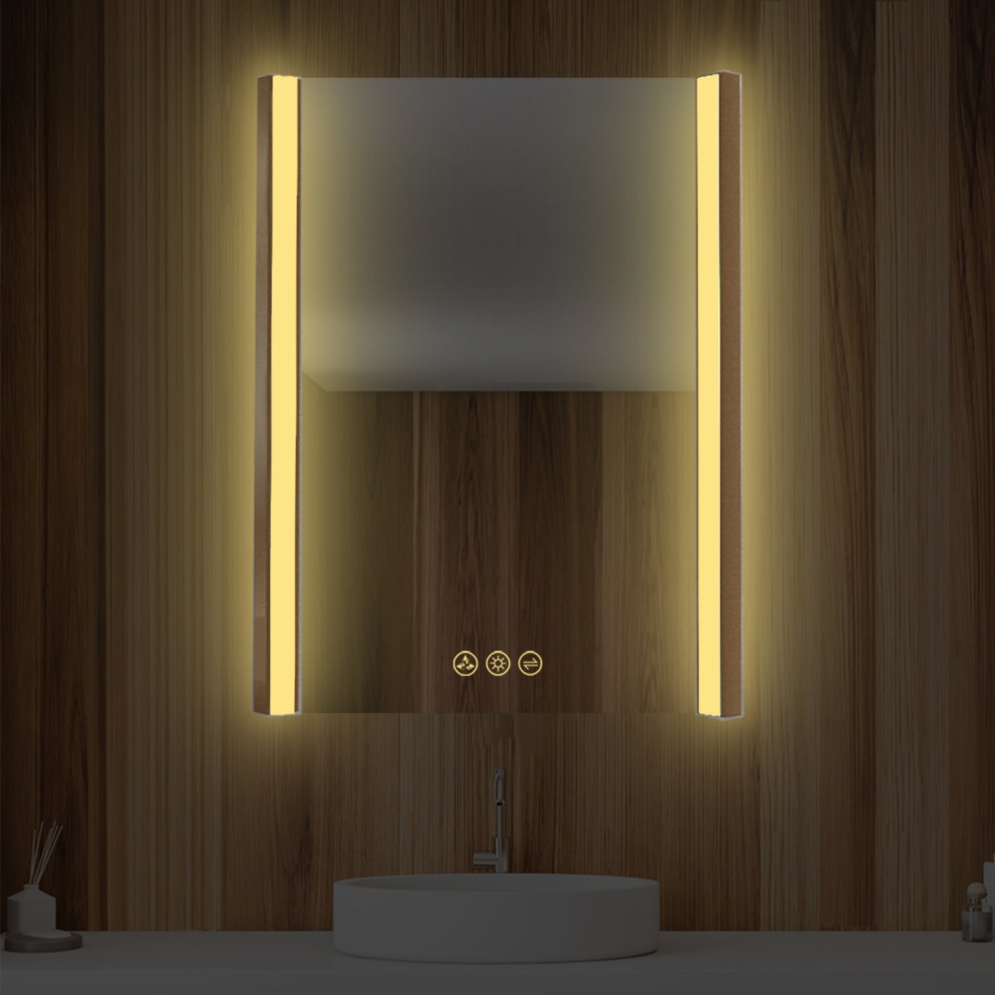 Blossom Binary 24″ LED Mirror - Brushed Gold LED M5 2432 BG