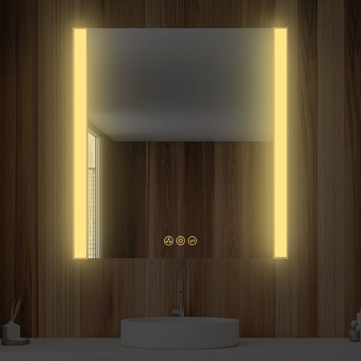 Blossom Binary 30″ LED Mirror - Brushed Gold LED M5 3032 BG