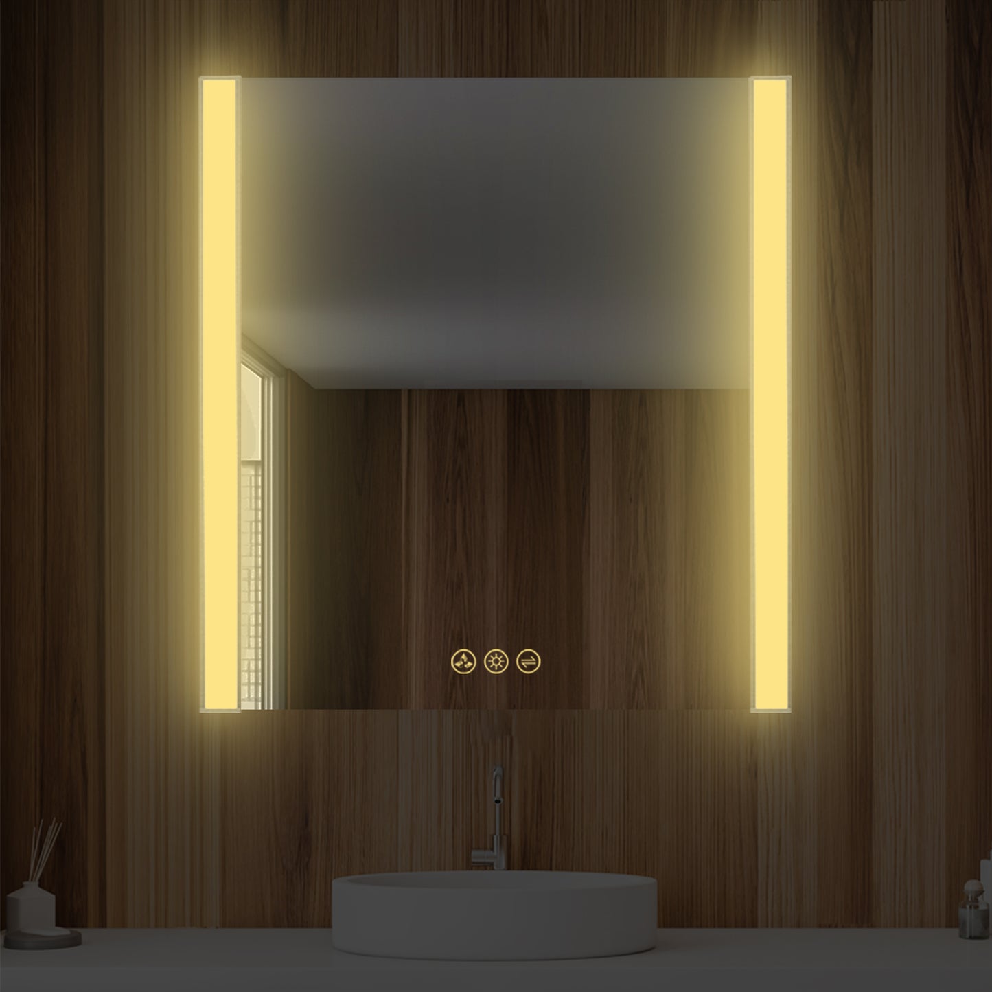 Blossom Binary 30″ LED Mirror - Chrome LED M5 3032 CH