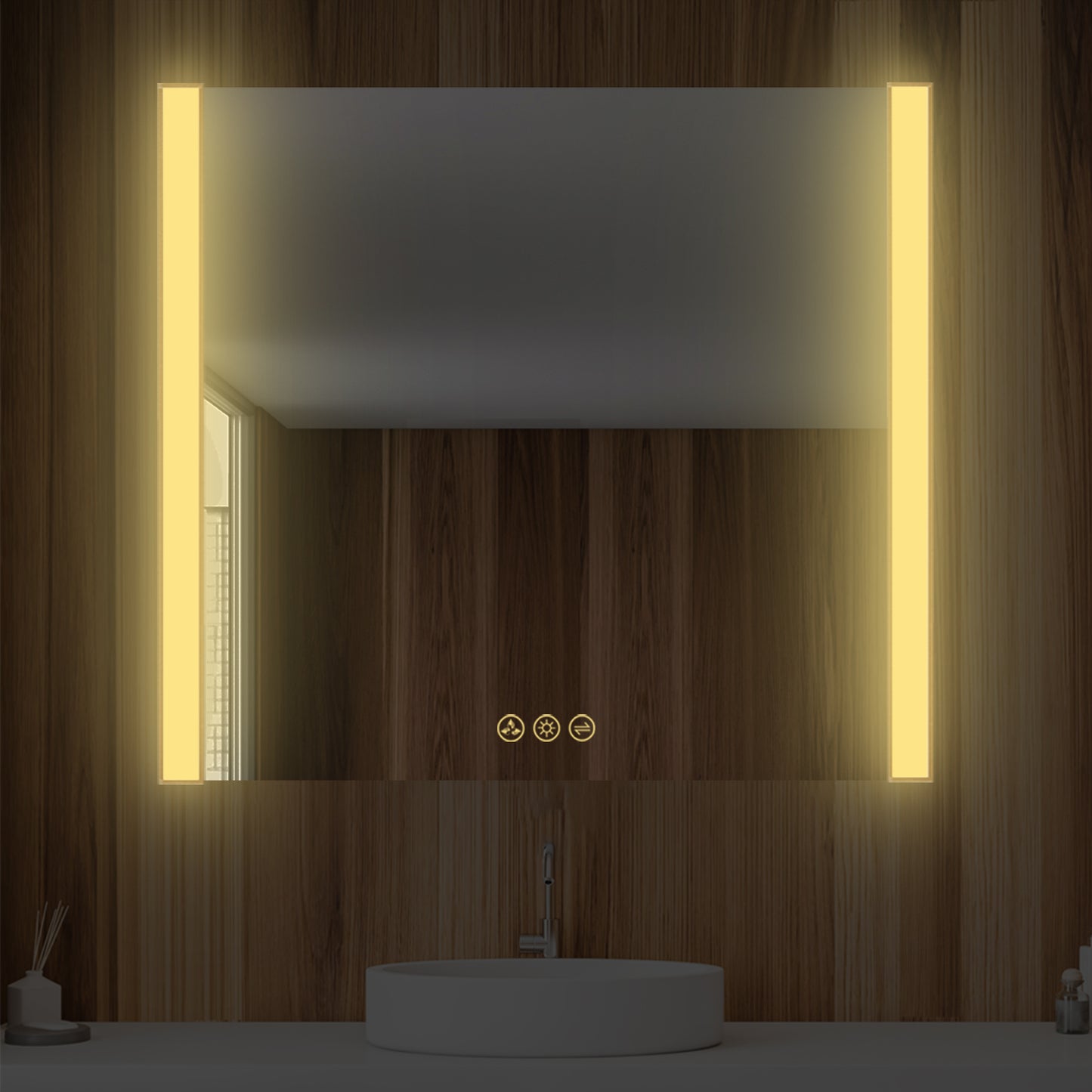 Blossom Binary 36″ LED Mirror - Brushed Gold LED M5 3632 BG