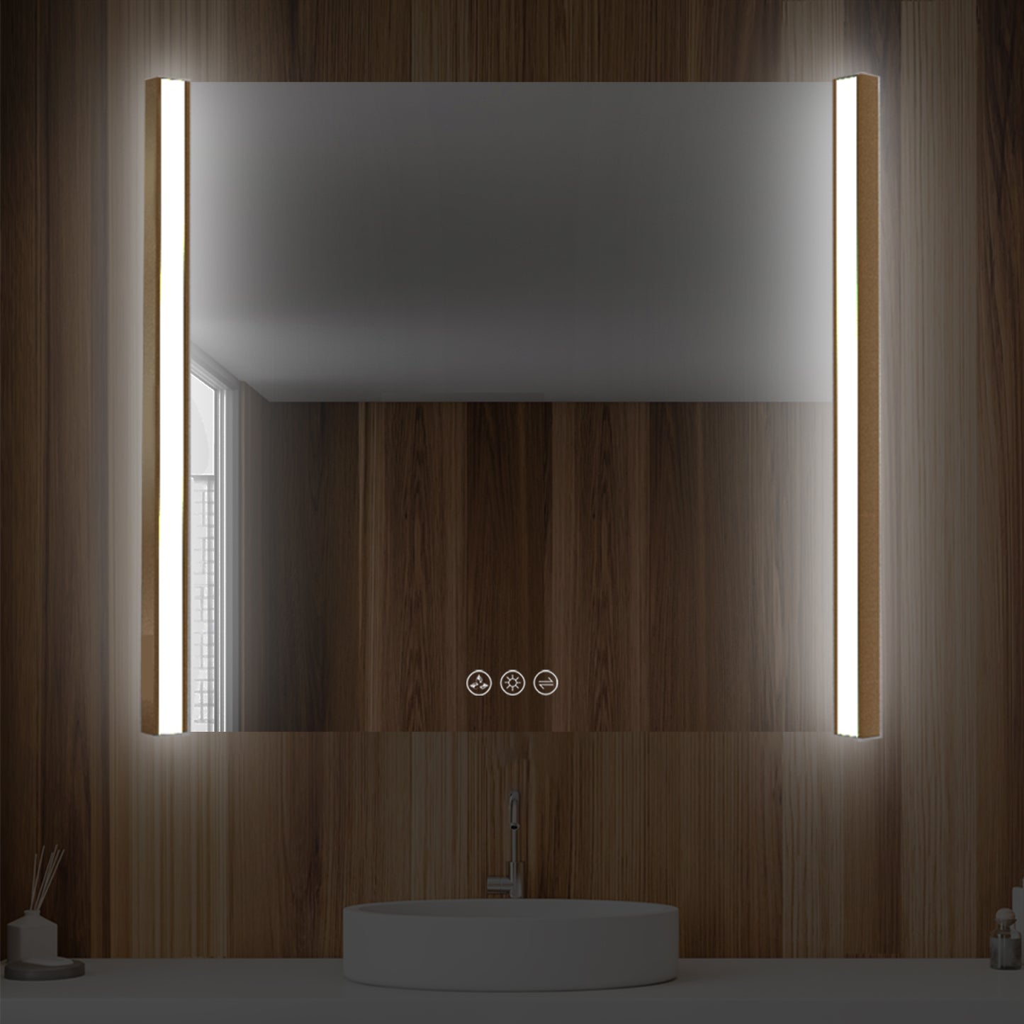 Blossom Binary 36″ LED Mirror - Brushed Gold LED M5 3632 BG