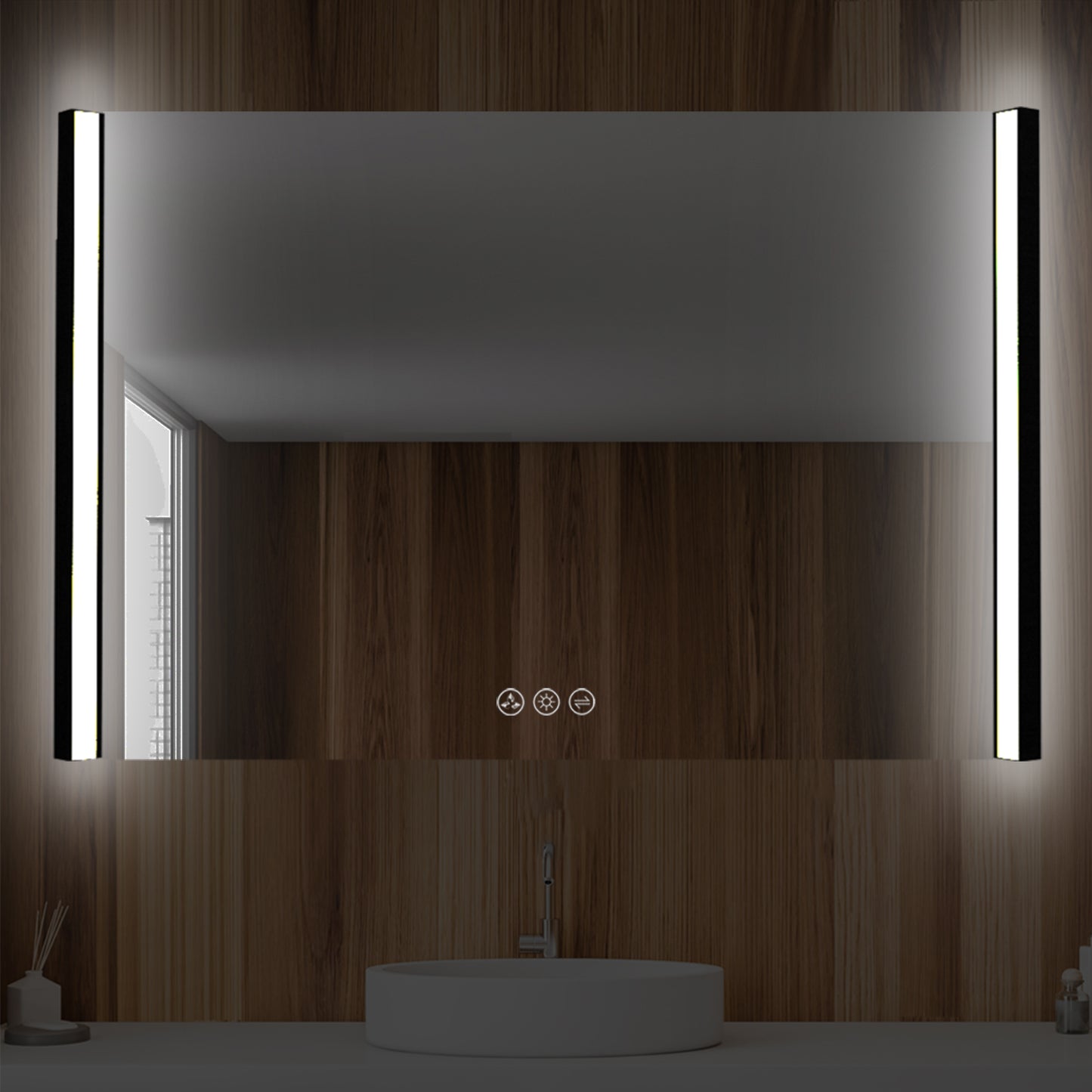 Blossom Binary 48″ LED Mirror - Matte Black LED M5 4832 MB