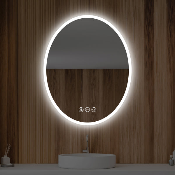 Blossom Oval - 20'' LED Mirror Frosted Side LED M6 2030