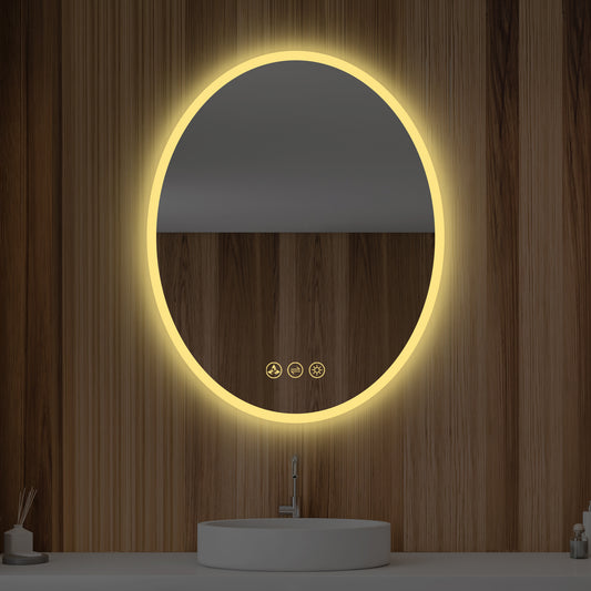 Blossom Oval - 24'' LED Mirror Frosted Side LED M6 2436