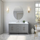 60 Inch Single Sink Bathroom Vanity in Cashmere Gray with Marble Countertop - Vanity Art VA9060-SG